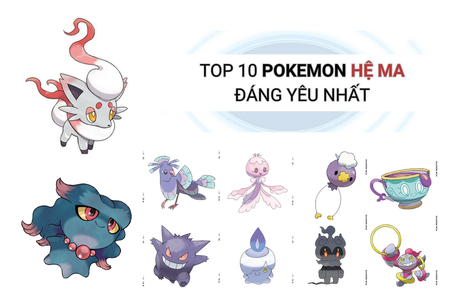 TOP 10 POKEMON HỆ MA ĐÁNG YÊU NHẤT